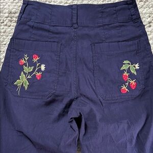 Maeve Collette cropped wide leg pants